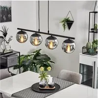 hofstein Pendelleuchte 4-flammige Pendel Leuchte Hänge Lampe Ess Wohn Schlaf Raum Beleuchtung