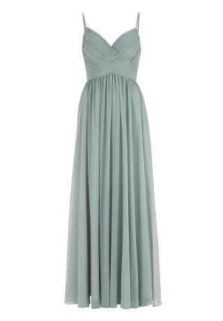 hey kyla - Abendkleid aus Chiffon mit feiner Raffung mint ice - Gr. - 44