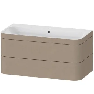 Duravit Happy D.2 Plus c-bonded Set wandhängend Leinen Matt 975x490x480 mm - HP4638N7575 HP4638N7575