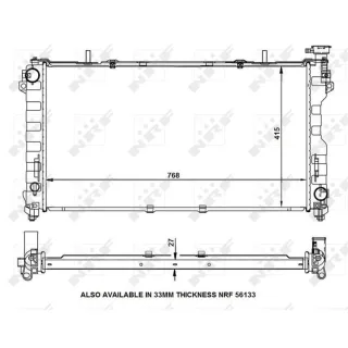 NRF Motork?hler gel?tet Chrysler Voyager 4 3,3 AWD 53156