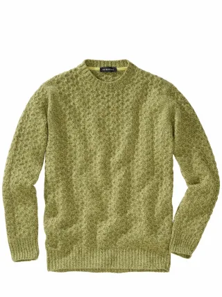 Mey & Edlich Herren Herbstfrische-Pullover Grün 90 % Schurwolle, 10 % Kaschmir