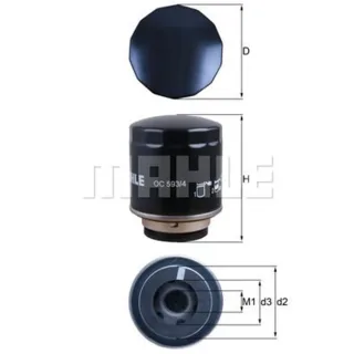 Mahle ?lfilter Audi Seat Skoda VW OC593/4