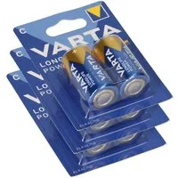VARTA 3x Varta 4914 Longlife Power Baby Batterie C 2er Blister LR14 Batterie
