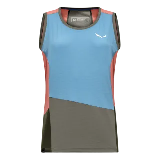 SALEWA - Puez Sporty Dry'Ton Tanktop Damen - Blau (Gr.36)