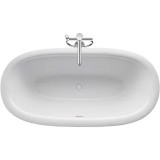Duravit White Tulip Badewanne 700469000000000 180 x 90 x 48 cm, freistehend, 2 Rückenschrägen, weiß