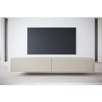 Home affaire Lowboard LOWBOARD VERA, wahlweise mit oder ohne Beleuchtung, Modernes griffloses TV-Board, 180 cm TV-Schrank, stehend und hängend
