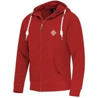 FALKENSTEJN Kapuzensweatjacke Colesburg - stylischer Kapuzenpullover/Sweatjacke mit Logolederpatch