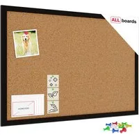 ALLboards Pinnwand ALLboards Pinnwand mit Farbigem Holz Rahmen Korktafel