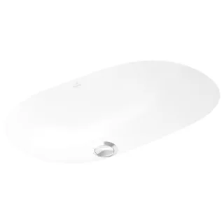 Villeroy und Boch O.novo Unterbau-Waschtisch 41625001 53 x 32 cm, weiß, ohne Hahnloch, mit Überlauf