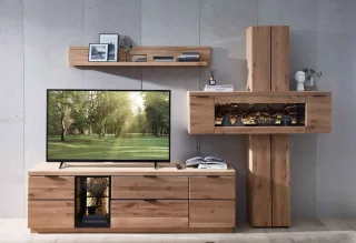 Donna Wohnwand Holz teilmassiv