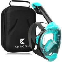 Khroom Schnorchel Schnorchelmaske Kinder / Erwachsene Tauchermaske Vollgesichtsmaske (Seaview Y, Full Face Maske zum Schnorcheln), CO2 geprüfte Vollmaske, sehr angenehm zu tragen
