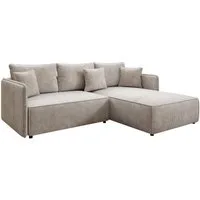 Luxusbetten24 Schlafsofa Designer Sofa Marlen in Cord, mit Stauraum und Schlaffunktion