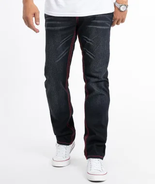 Rock Creek Jeans Straight Cut Schwarz
