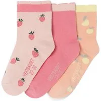 vertbaudet Socken Mädchen Socken Früchte 3er-Pack