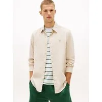 Tommy Jeans Langarmhemd TJM REGULAR FIT LINEN BLEND