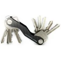Leonardo Leone Schlüsselanhänger Carbon Schlüssel Organizer - Perfekte Schlüsselorganisation, Key Organizer + Öse schnellen Zugriff: Sicher, praktisch, griffbereit.