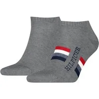 Tommy Hilfiger Sneakersocken TH MEN SNEAKER 2P HILFIGER TAB (2 Paar) Atmungsaktiv, Markenlogo