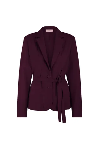 Studio Anneloes - Elin bonded blazer blackberry - Gr. - S