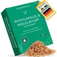 Silberkraft Vergrämungsmittel Silberkraft Wühlmaus- und Maulwurf-Vertreiber Granulat, Wühlmausabwehr, 200 g, Made in Deutschland Gezielte Duftstoffwirkung ohne Rodentizide, Effektive Wühlmausabwehr durch spezielle Duftstoffe Einfache Anwendung, für G