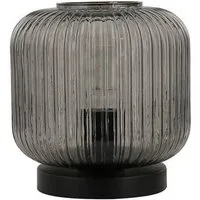 HOME DELUXE Nachttischlampe Tischleuchte aus Glas LILY, ohne Leuchtmittel, Glaslampe - Tischlampe, Tischleuchte