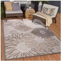 Sanat Teppich Floral 2 Outdoor, auch als Läufer und rund, rechteckig, Höhe: 6 mm, In- und Outdoor geeignet, Blumen, Balkon, Terrasse, Außenbereich