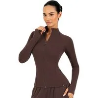 Smilodox Outdoorjacke Nexa, Trainingsjacke Damen, Slim Fit Jacke für Gym, Freizeit & Yoga Figurbetont, Stehkragen, Elastisches Material, Front-Zipper, Sport