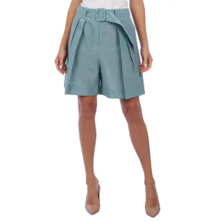 Damen-Plisseeshorts mit hoher Taille 5NP41T