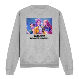 K-Pop Demon Hunters - Sweatshirt für Herren/Damen Unisex (Grau meliert)