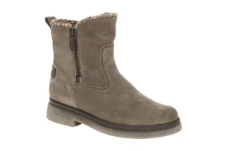 Gabor 71.741 - Damenschuhe Stiefeletten grau mohair Rauhleder Plateau 1,5cm