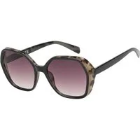BEZLIT Eyewear Sonnenbrille Große Designer Damen Sonnenbrille (1-St) mit violetten Linsen