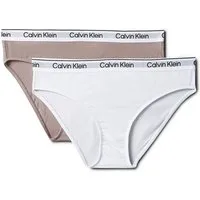 Calvin Klein Underwear Brasilslip 2PK BIKINI (Packung, 2-St., 2er-Pack) mit Logobund