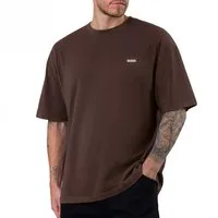 Smilodox T-Shirt Cedrik, Oversize Shirt aus 100% Baumwolle, Weiches Material, Modern Metallabel Baumwollshirt Kurzarmshirt moderne Details Freizeitshirt