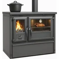 TRGO Gartenkamin Outdoor-Küchenofen Außenküche Holzherd Modell Forno - gussgrau