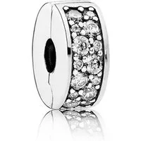 Pandora Charm-Einhänger 791817CZ Charm Clip Pavé-Glanz Sterling Silber