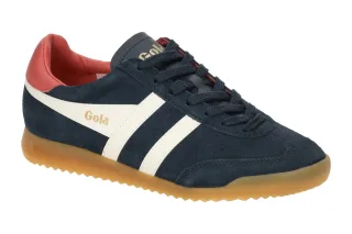 Gola CLB761AW Damen Sneaker - Navy/Offwhite/Coral - Velourleder/Suede Mix - H...