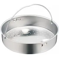 WMF Dampfgareinsatz Schnellkochtopf-Zubehör 789416000, für Schnellkochtöpfe 3,0 - 8,5l Edelstahl spülmaschinengeeignet