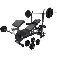 GORILLA SPORTS Kraftstation Kraftstation Universal inkl. Kunststoff Set, (27-tlg)