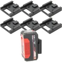 TSB Werk Werkzeughalter Akku Halter für Einhell Power-X-Charge Akkus, 6-tlg., Wandhalterung, Halterung, 18V