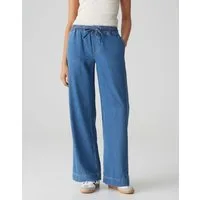 OPUS Weite Jeans MIVA PALAZZO FRENCH Wide aus weichem Lyocell Mix