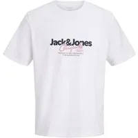 Jack & Jones PlusSize T-Shirt JORCASSIS TEE SS CREW NECK FST PLS mit Logo Schriftzug