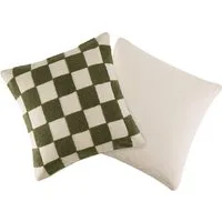 homsy by Ana Johnson Dekokissen Chessley, 3D-Optik aus Baumwolle, Zweiseitiges Design, 1er Pack, ohne Füllung