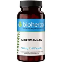 BIOHERBA R Bioherba Glucomannan 500 mg 100 Kapseln Nahrungsergänzungsmittel, 1 er