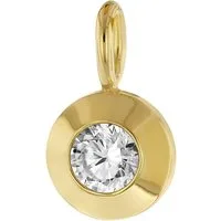 trendor Runder Anhänger 21572, für Damen Schmuck Gold 333/8K mit Zirkonia