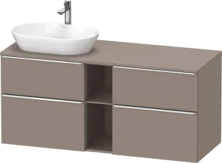 Duravit D-Neo Konsolenwaschtischunterbau wandhängend Basalt Matt 1400x550x664 mm - DE4970L10430000 DE4970L10430000