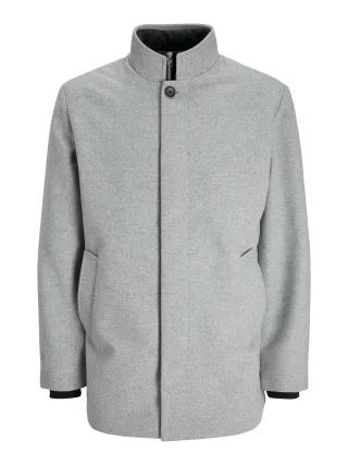 JACK&JONES - JJEHARRISON WOOL BLEND JACKET SN Light Grey Melange - Gr. - S