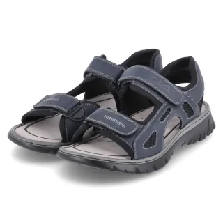 Rieker Outdoorsandalen - Gr. 42 - Blau - Synthetik / Kunststoff