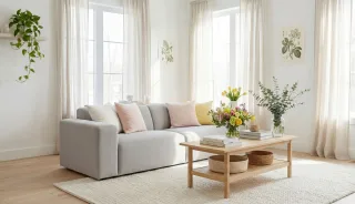OTTO home 3-Sitzer "Koa, 228 cm, Modulsofa in Cord, Chenille, Struktur, Webstoff" Designsofa, weicher Lounge-Sitzkomfort, Welleunterfederung, bodentief