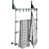 Ruco Handtuchhalter für Tür, Duschkabine und Wand, Handtuchstange, Ohne Bohren, Duschkabinentrockner, Made in Germany