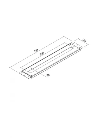 Steinberg Serie 100 Montageplatte für alle Waschtisch- und Wannenrandarmaturen, 100.9411 1009411