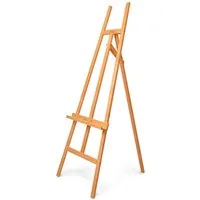 Artina Staffelei Holz Staffelei klappbar Sevilla für Keilrahmen bis 120 cm, & massive Atelierstaffelei aus Buchenholz